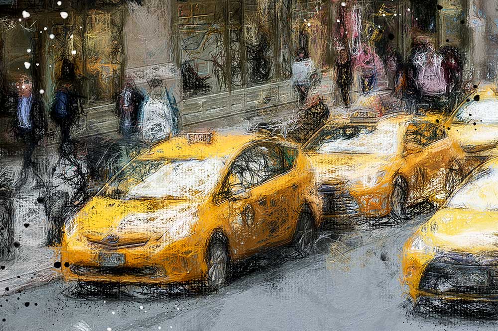 Detaljer billede New York taxi