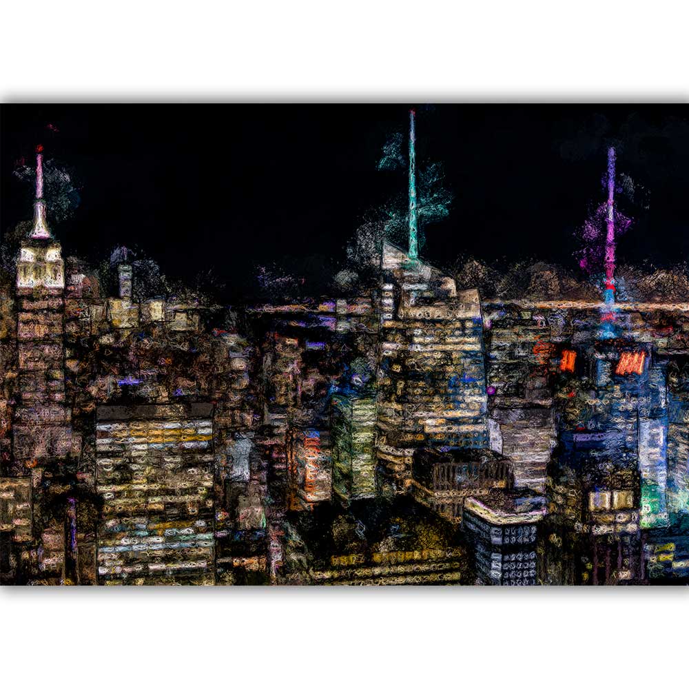 New York plakat skyline nat