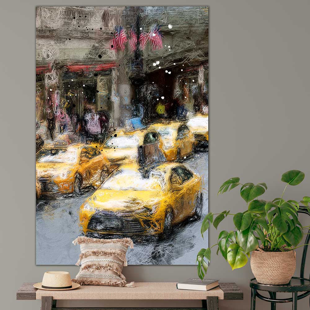 Plakat til hjemmet New York City taxi