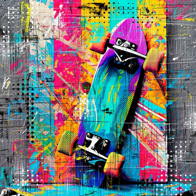 Plakat popkunst Skateboard I