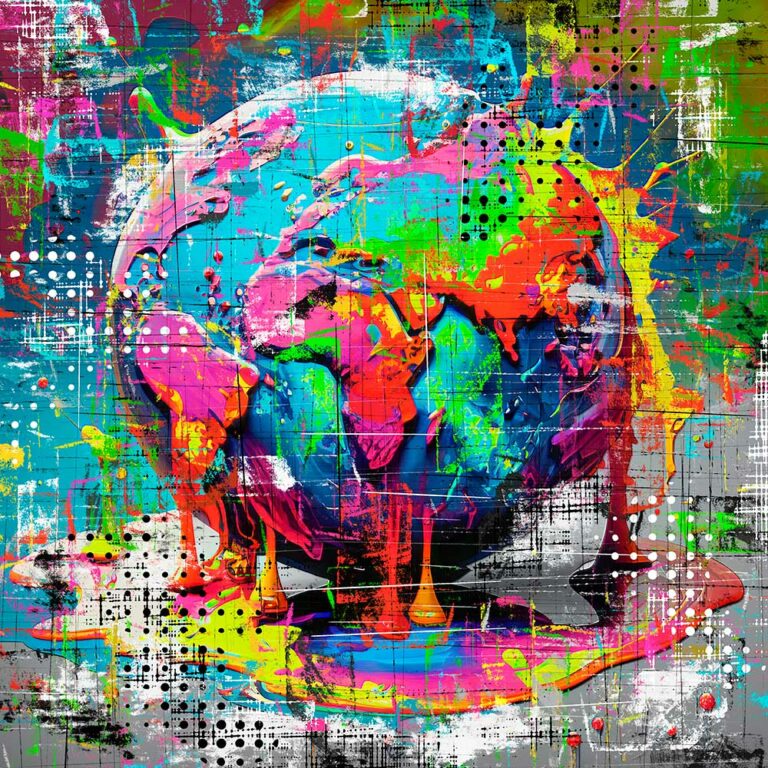 Popkunst plakat jorden Earth I