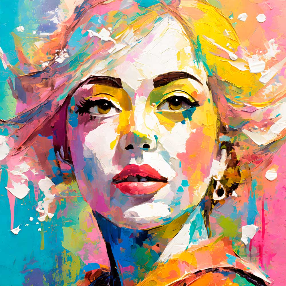 Kvinde plakat abstrakt Supermodel II