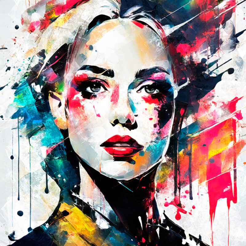 Pop art billeder og plakater i moderne stil