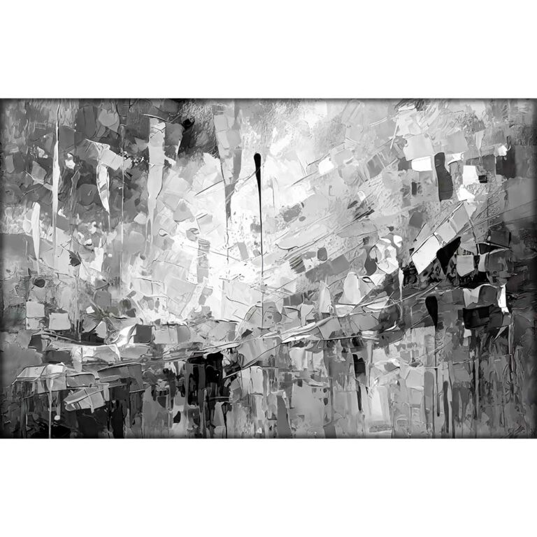 Canvas billede sort hvid Reflect III