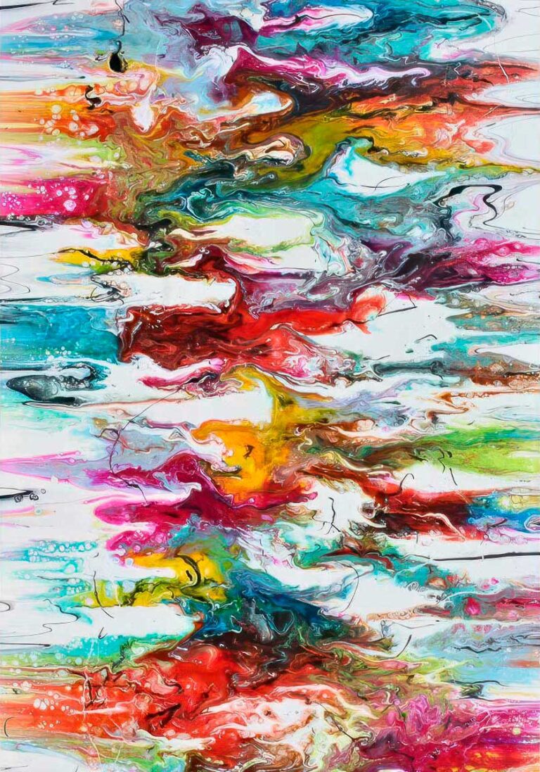 Alloy II - lærredsbillede kunst farverigt