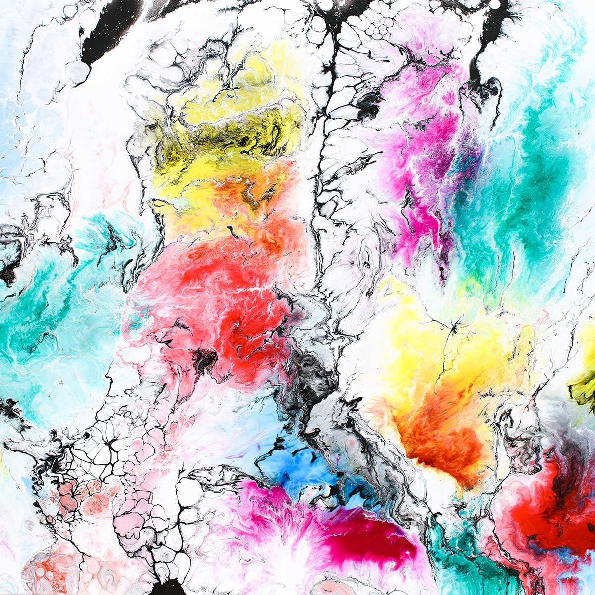 Altitude IX - kunst plakat med farver