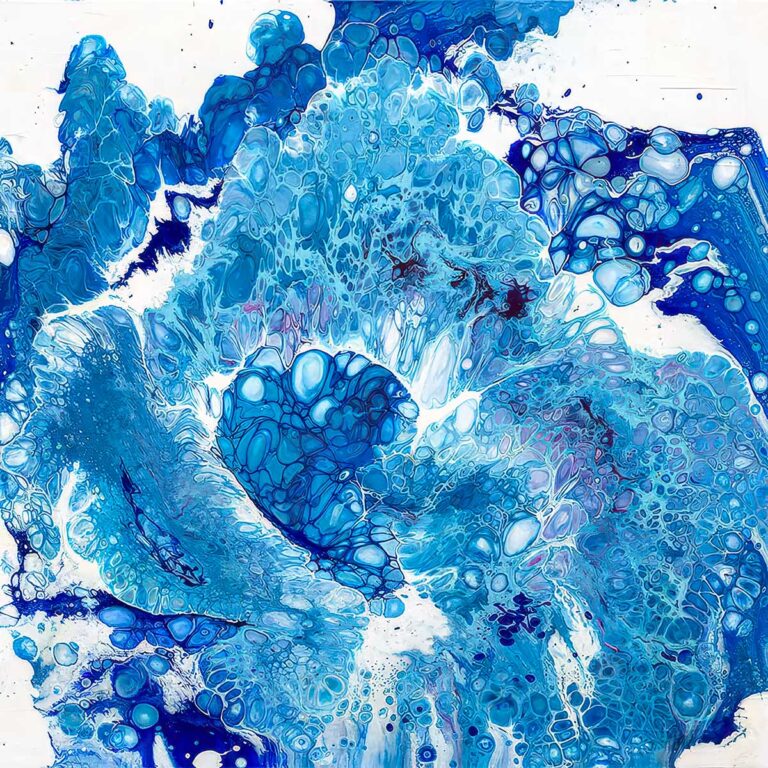 Blues I - plakat med blå farver