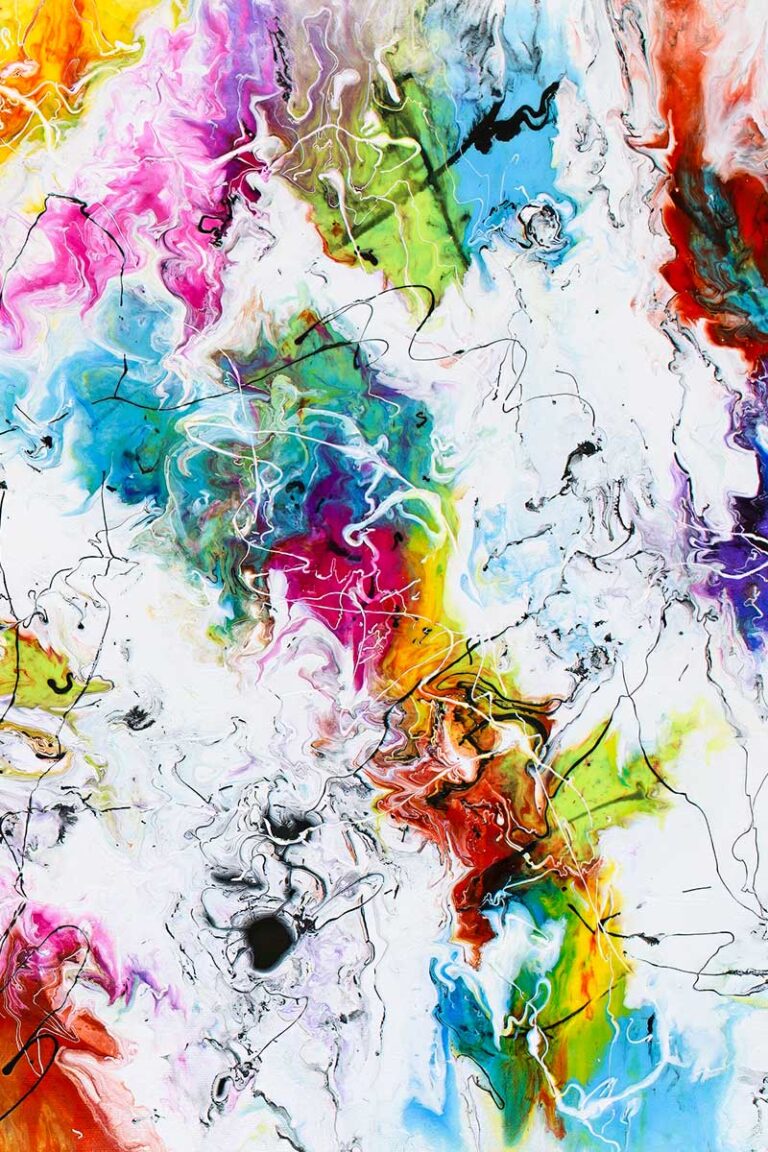 Exhale V - moderne canvas billede til stuen