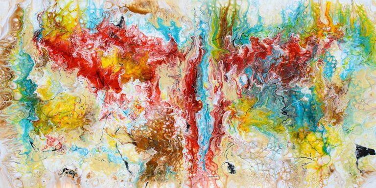 Pulse IV - unikt abstrakt canvas billede