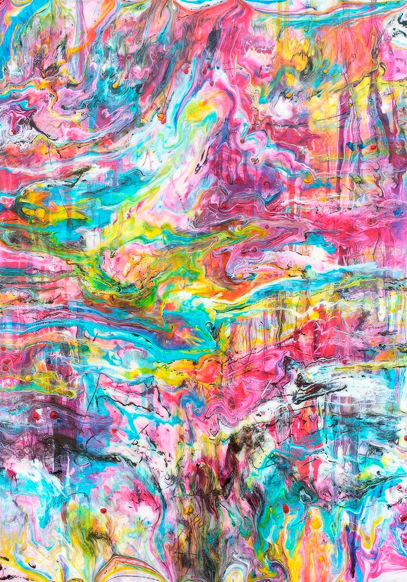 Shades II - canvas billede i flotte farver