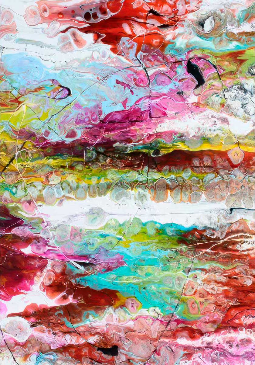 Alliance II - kæmpe kunstplakat abstrakt