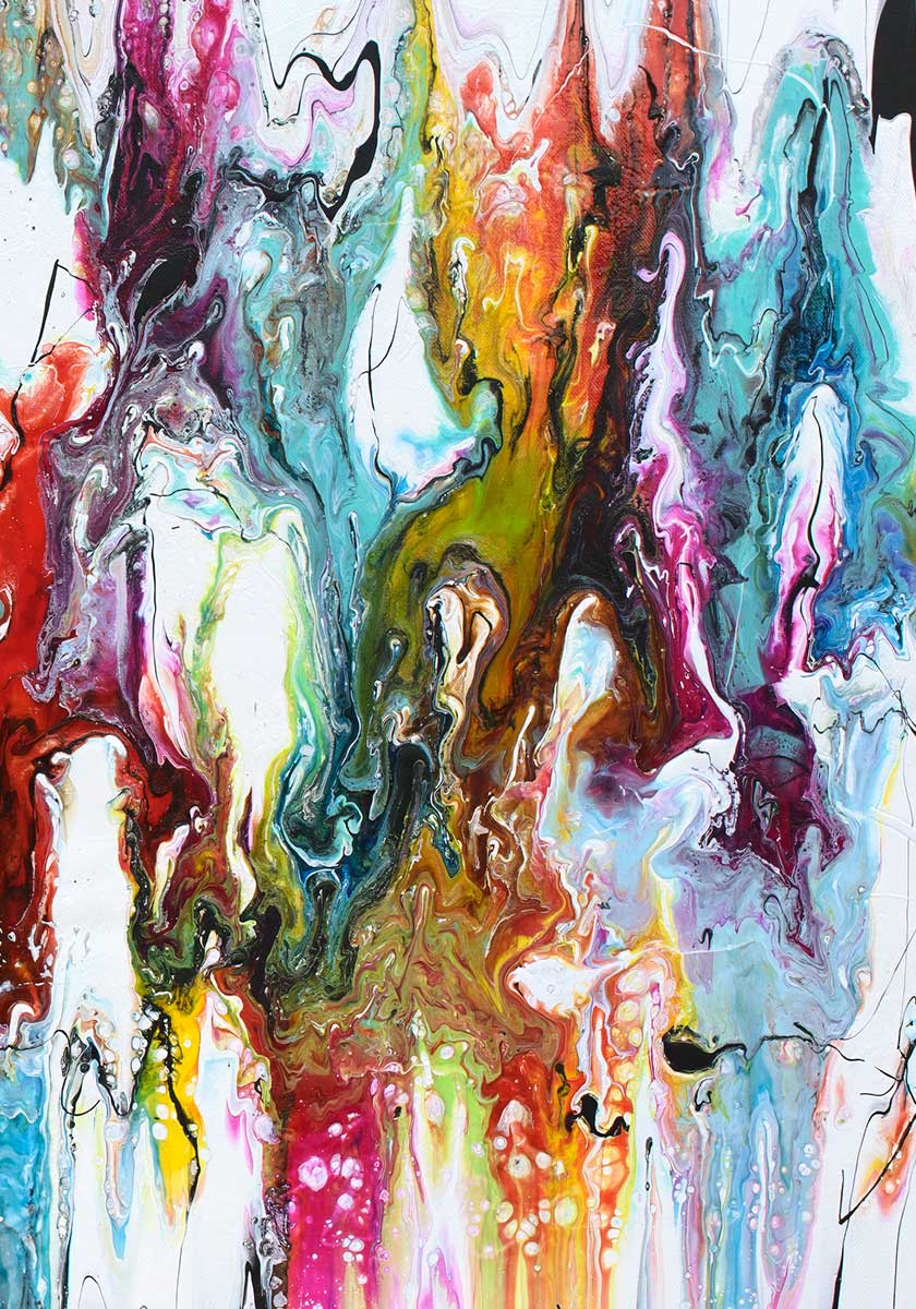 Alloy III - plakat maleri med farver