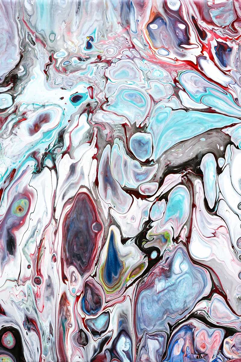 Obsession IV - abstrakt lærredsbillede med kunst