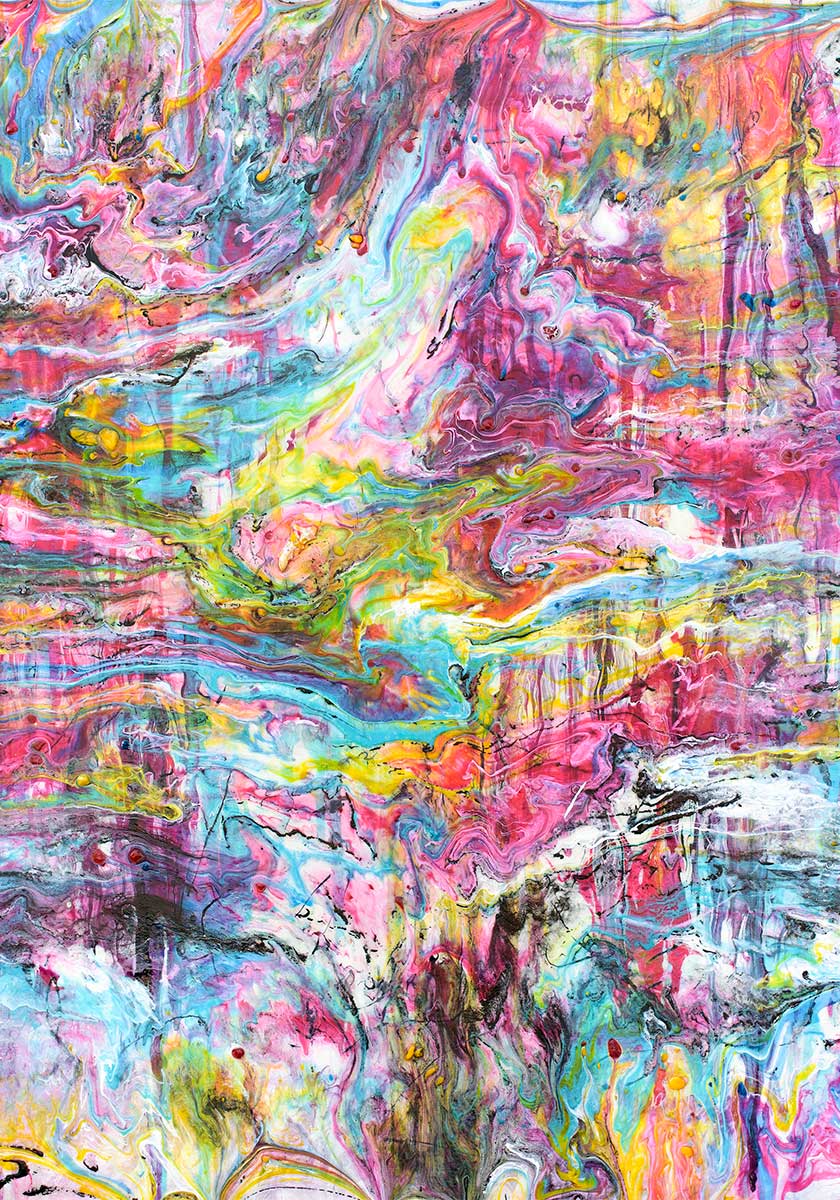 Shades II - unike farverig plakat