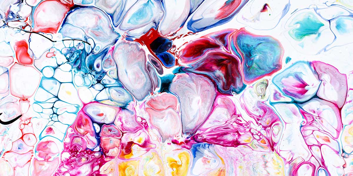Vibes V - kæmpe canvas billede abstrakt
