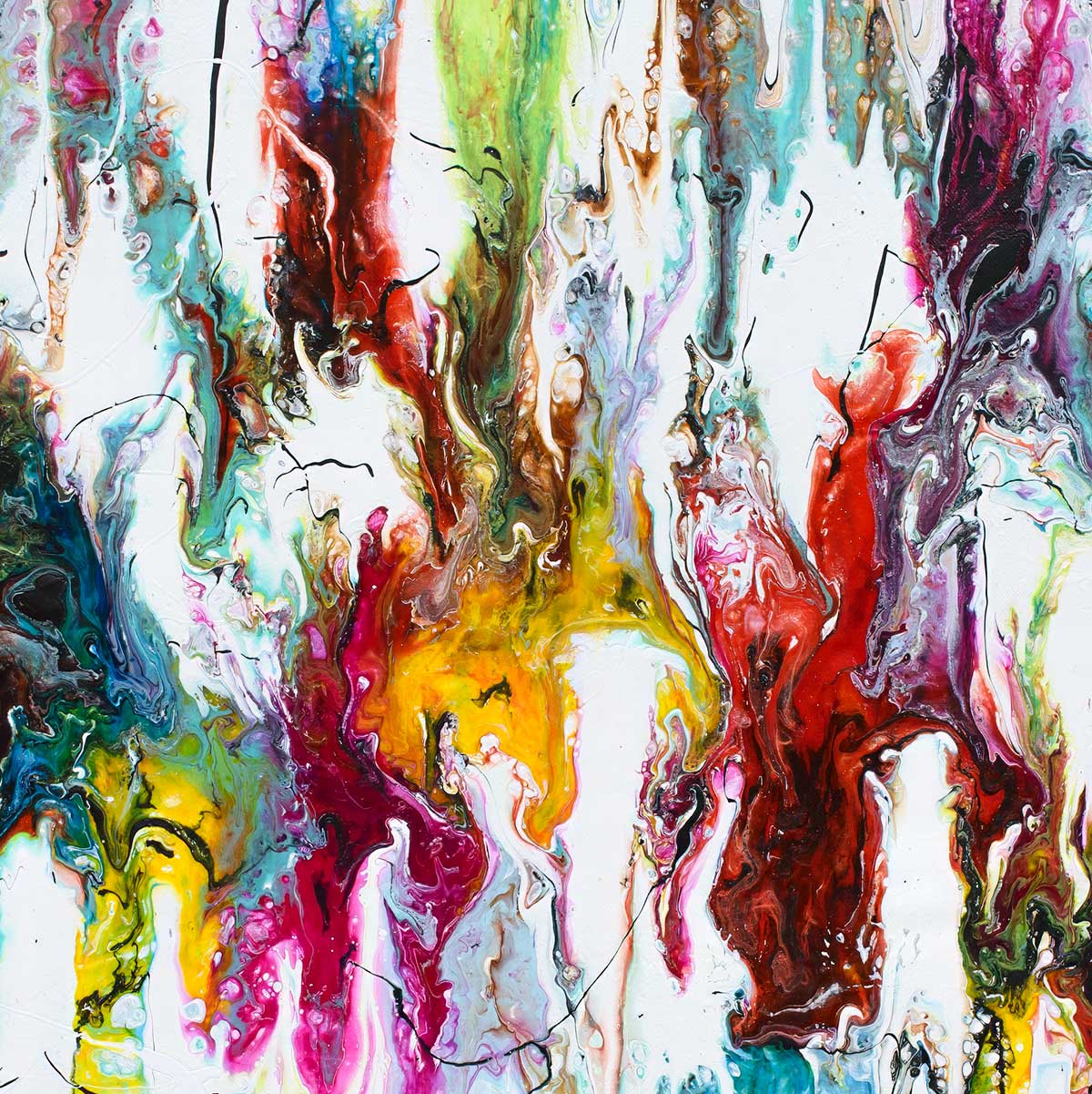 Alloy VI - farverig kunstplakat
