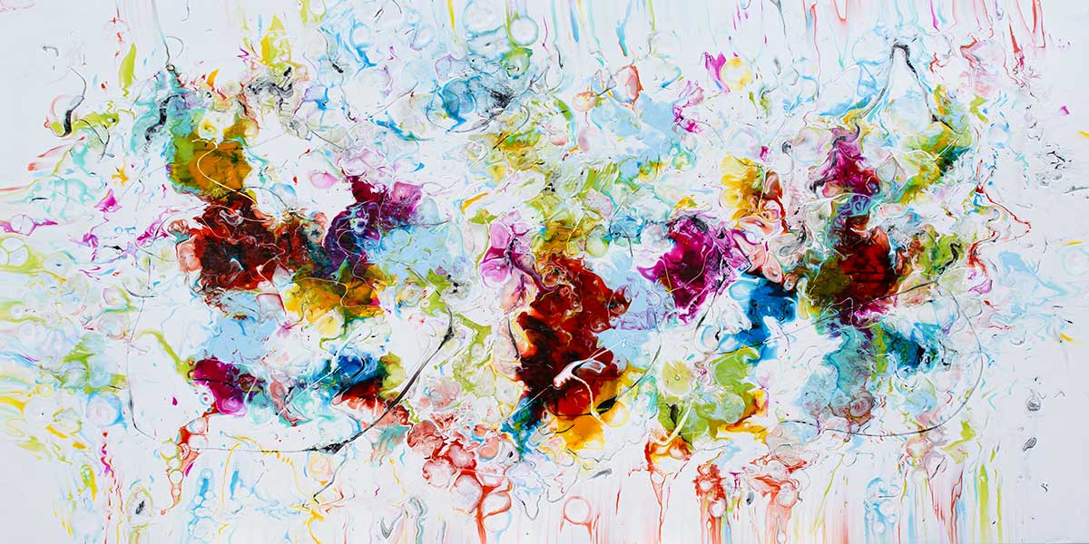 Exhale I - moderne kæmpe kunstplakat