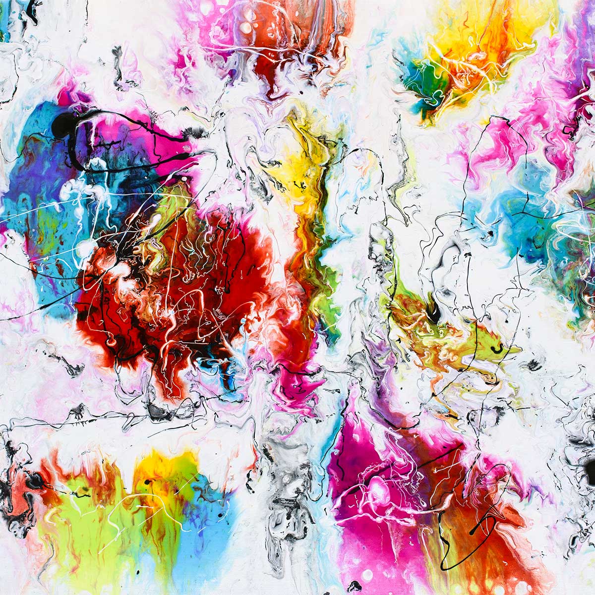 Exhale III - plakat abstrakt kunst