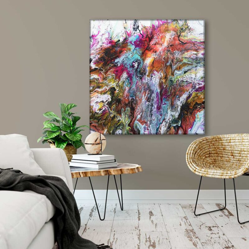 Malerier til stuen med moderne kunst