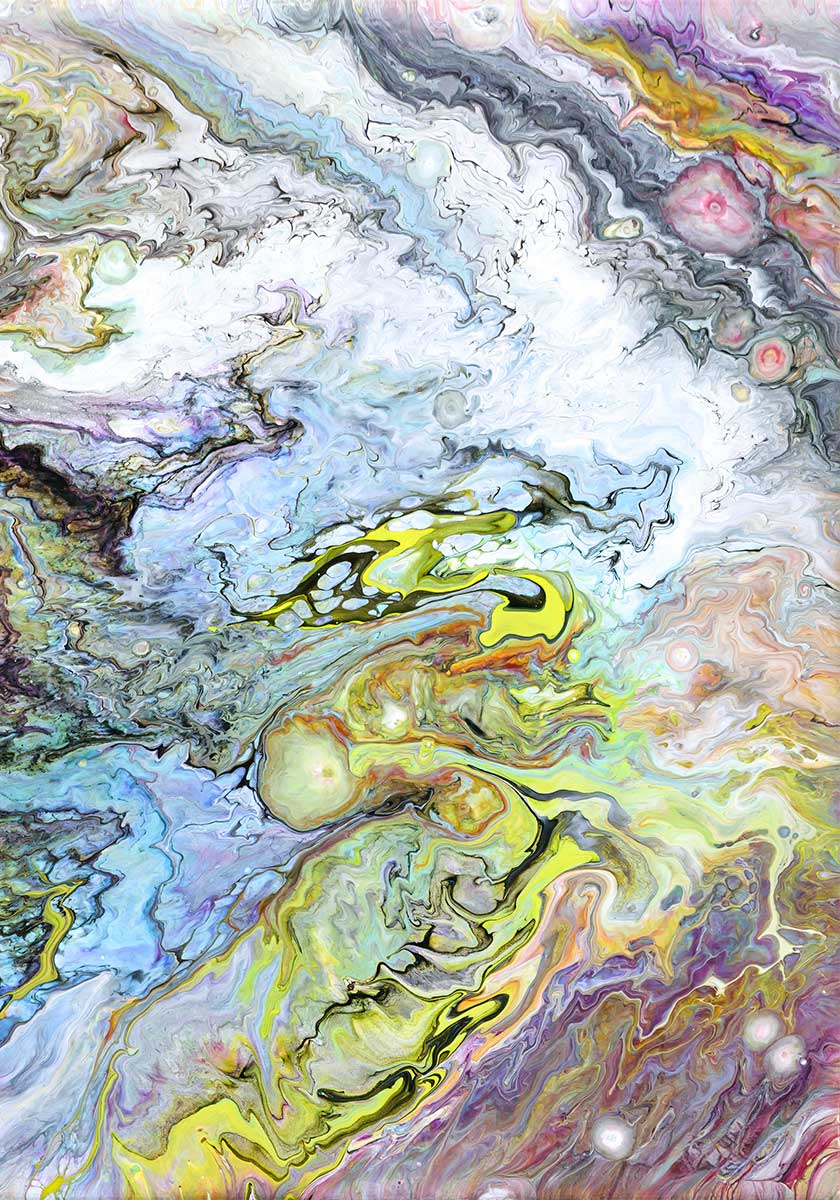 Monsoon III - abstrakt kæmpe plakat